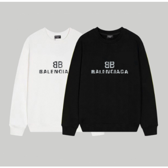 Balenciaga mosaic letter print crewneck sweatshirt